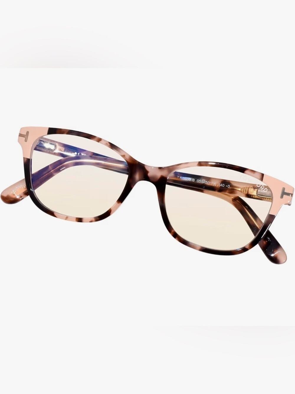 Authentic Tom Ford FT5638-B Eyeglasses - Pink Havana